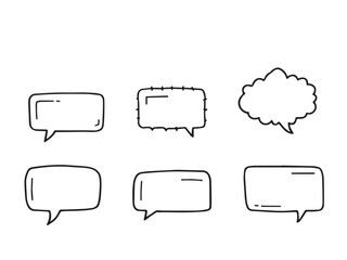 speech bubble Line Art Illustration