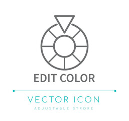 Edit Color Line Icon