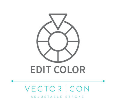 Edit Color Line Icon