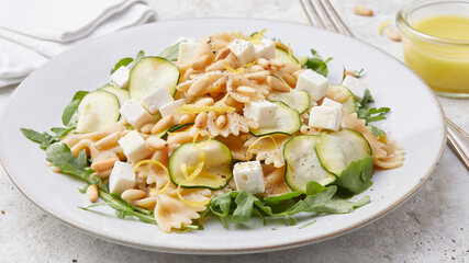 Zucchini pasta salad
