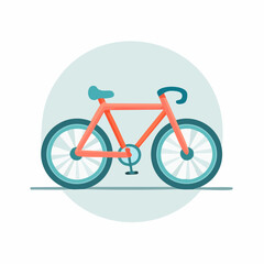Flat Vector Bicycle Icon