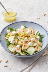 Zucchini pasta salad