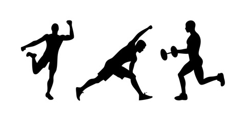 Minimalist Black Silhouette of a Dog animal canine