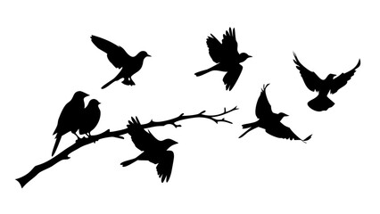 Minimalist black silhouette of a running dog vector
