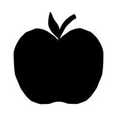 Apple black silhouette