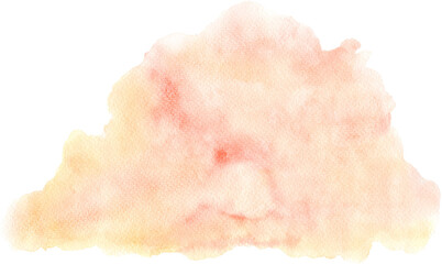 Hand-Painted Watercolor Cloud Element