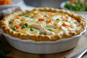 Delicious Chicken Pot Pie with Crispy Golden Crust