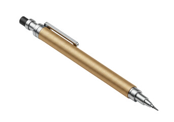 Isolated mechanical pencil writing tool, drawing instrument with clip, for architect