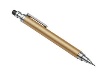 Isolated mechanical pencil writing tool, drawing instrument with clip, for architect