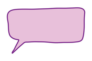 Hand drawn speech bubble Blank empty message box Textbox frame for banners, price tags, stickers, design
