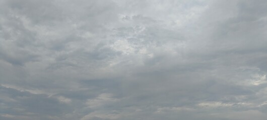 Close u shot of rainy clouds in the sky.