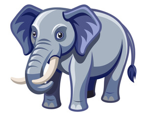 Obraz premium Fierce Elephant Mascot Vector for Sports Team Logo