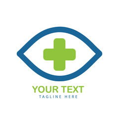 Fototapeta premium Eyecare Medical Logo Vector Art Illustration