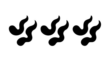 Abstract Black Swirl pattern