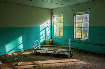 Abandoned Room with Natural Light - the abandoned pioneer camp of the USSR