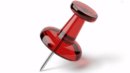 Vibrant red push pin ready to secure ideas on a board or highlight important notes