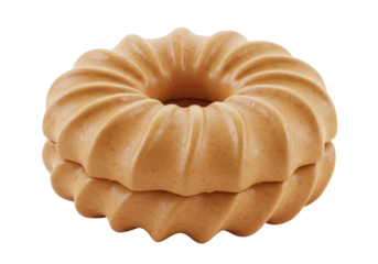 Isolated delicious ring donut, baked good ready to eat for breakfast or snack time