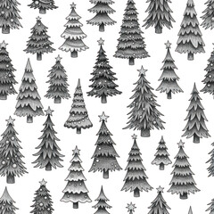 Obraz premium Festive trees isolated on transparent background