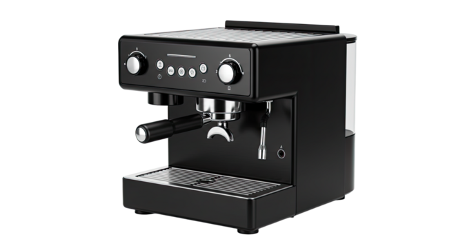 Black Espresso Coffee Machine.