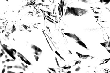 Abstract grunge black and white distressed texture torn crumpled paper overlay background