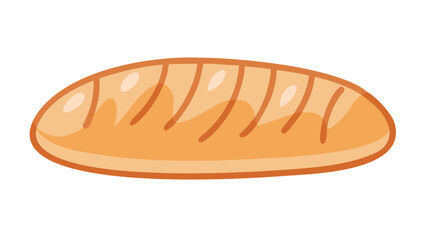 Golden loaf with scored crust bread baked