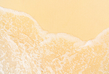 wave on the beach, copy space banner