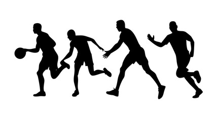 Minimalist Black Silhouette of a Person human figure