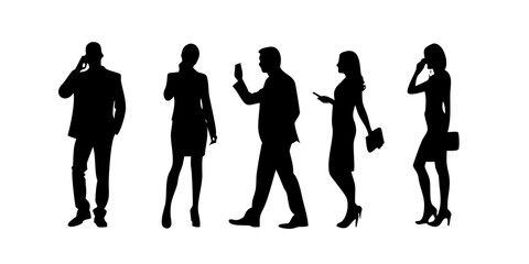 Minimalist Black Silhouette of a Person human figure