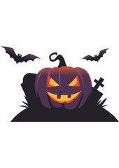 Fototapeta premium halloween pumpkin vector