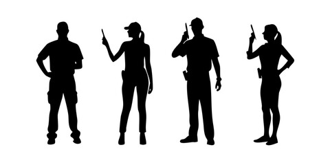 Minimalist Owl Silhouette bird black