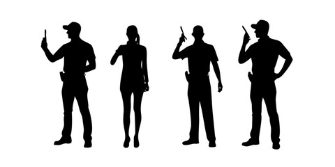 Minimalist Owl Silhouette bird black