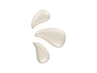 milk splash icon 3d illustration render