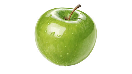 Fresh green apple isolated