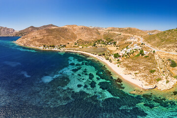 Alikes beach in Patmos, Greece