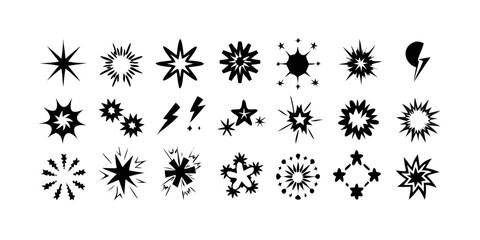 Starburst Explosion Collection comic action