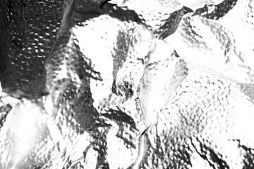 Abstract grunge black and white distressed texture torn crumpled paper overlay background