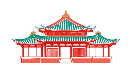 Traditional Asian Pagoda Structure temple asian architecture