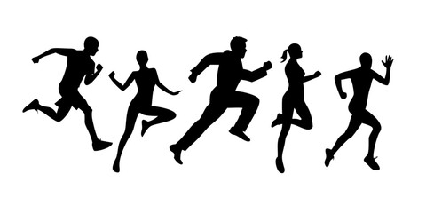 Two men walking side by side silhouette black