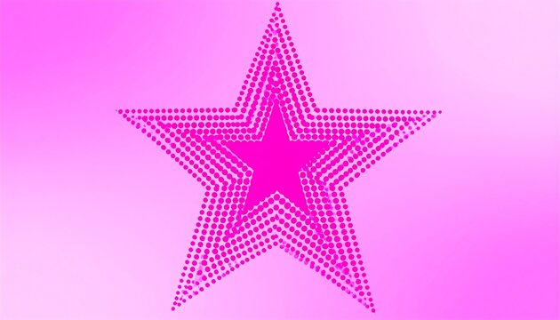 Pink star graphic design - Powered by Adobe