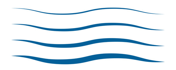 Wind blow vector icon. Fresh air motion, windy wave, cartoon smoke and motion vapor