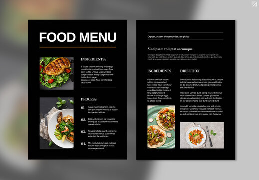 Food Menu Template Layouts