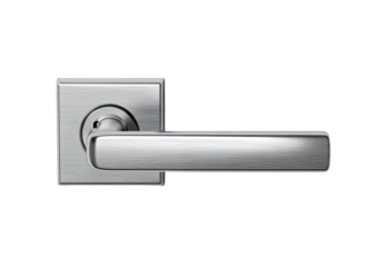 Stainless steel door handle with rectangular plate