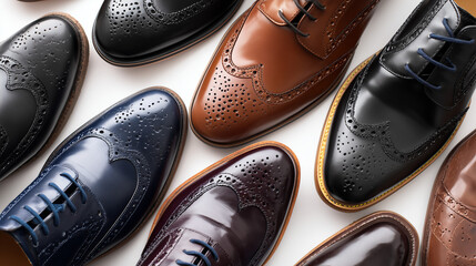 A handcrafted leather fashion shoe showcased in a professional studio setting.