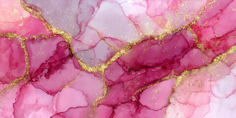 Pink marble background shows an elegant and captivating design