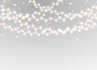 string wire chain ribbon garland festive fairy glow glowing shine light lamp led bulb gold yellow christmas holiday event party celebration year new background banner png border card decor PNG