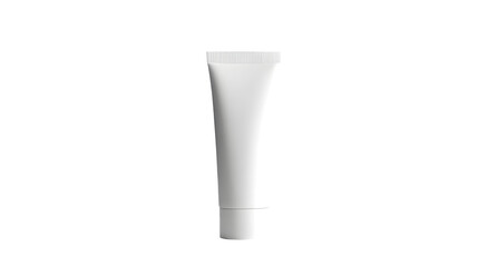 White Cosmetic Tube, isolated on transparent background