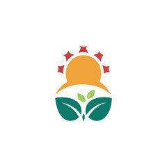 agriculture and eco-friendly themed vector logos.