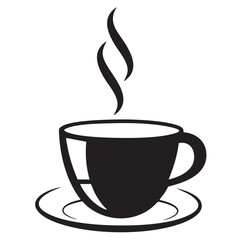 Coffee cup vector logo
