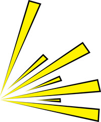 Pop Art Explosion Burst Comic Effect Vector Illustration © Ayaan