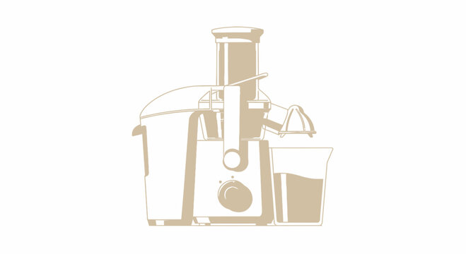 beige juicer appliance, making juice clip art preview